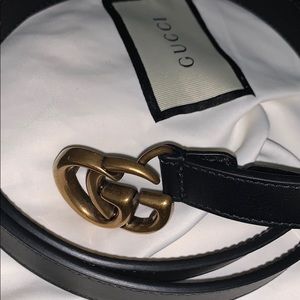 Gucci GG supreme thin belt